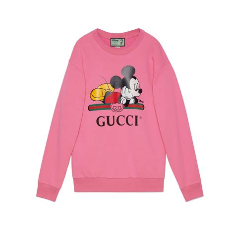 gucci disney pink sweater|mickey mouse wearing Gucci.